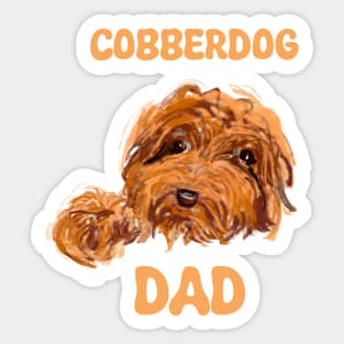 Australian Cobberdog puppy dad Sticker